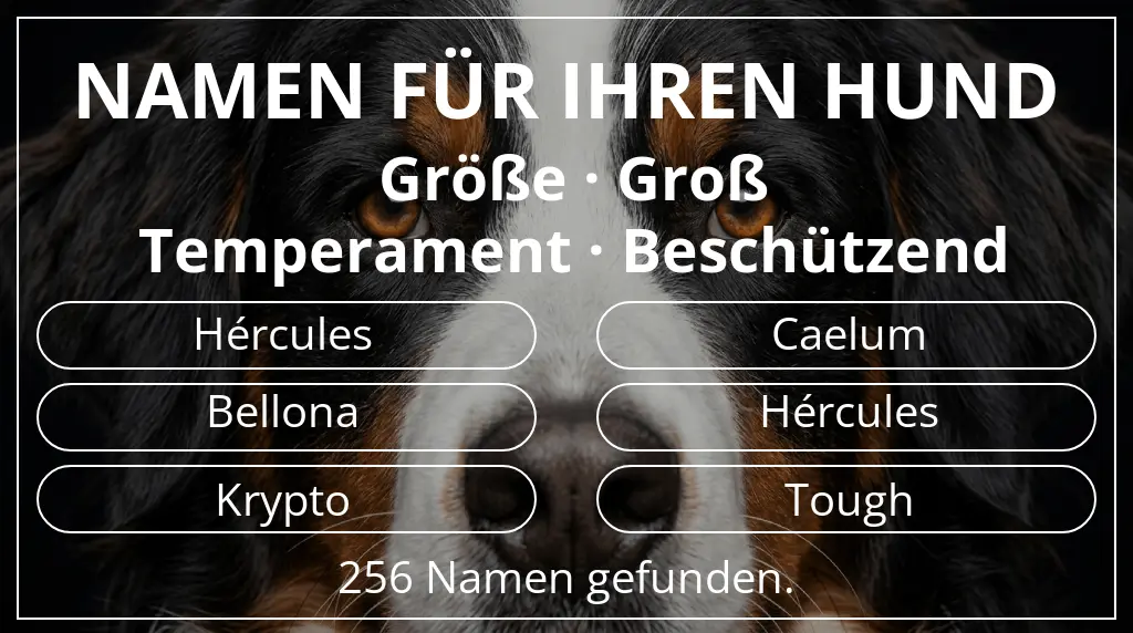 Namen für Hunde basierend auf größe groß und temperament beschützend