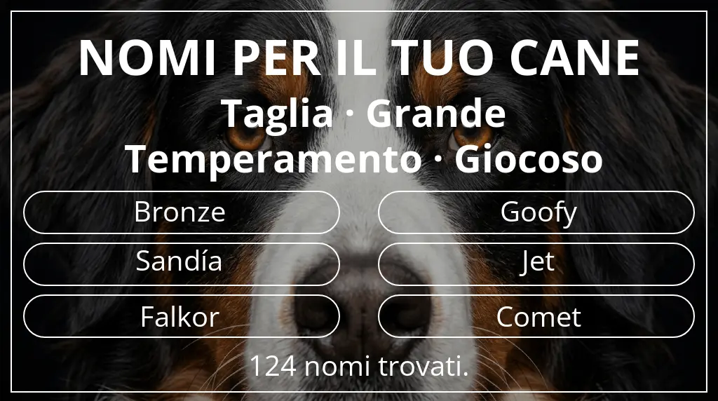 Nomi per cani basati su taglia grande e temperamento giocoso