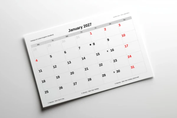 Work Calendar 2034, Niger - Public Holidays