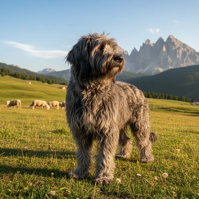dog raça Cão Pastor Bergamasco : características e ideias para nomes