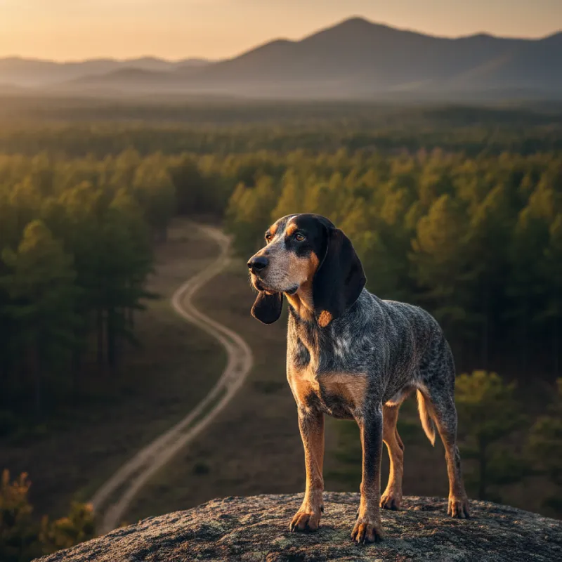  dog de raza Bluetick Coonhound : características e ideas para nombres