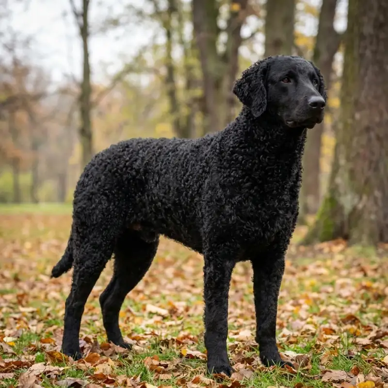 Curling Retriever dog Rasse: Merkmale und Namensvorschläge