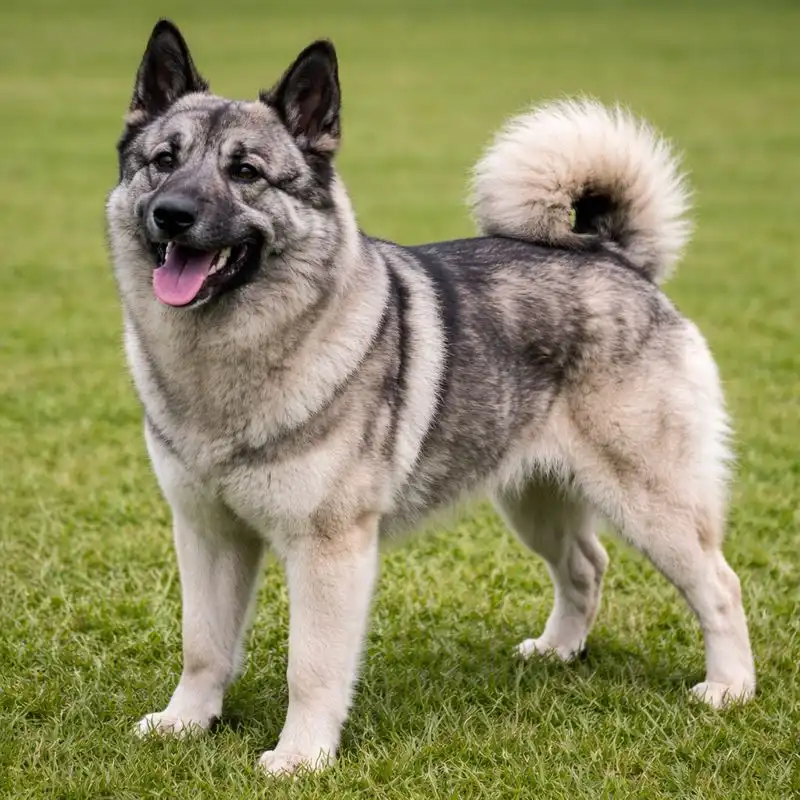 dog race Elkhound Norvégien : caractéristiques et idées de noms